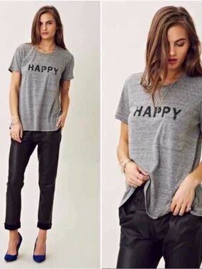 TEXTILE Elizabeth and James Heather Gray Crewneck Tee